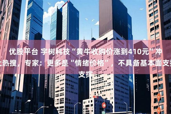 优股平台 宇树科技“黄牛收购价涨到410元”冲上热搜，专家：更多是“情绪价格”，不具备基本面支撑